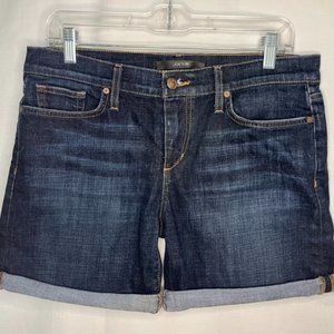 Joe's Jeans Dark Wash Cuffed Denim Shorts - 29